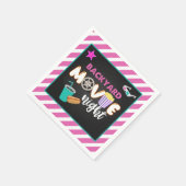 Achtertuin Film Night Napkin - Meisje Servet (Hoek)