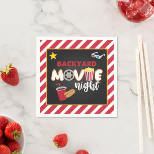 Achtertuin Film Night Napkin Servet