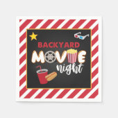 Achtertuin Film Night Napkin Servet (Voorkant)