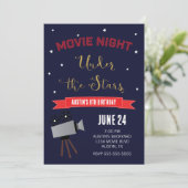 Achtertuin Film Night Under the Stars Verjaardag Kaart (Staand voorkant)