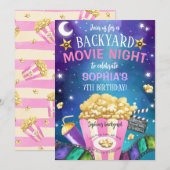 Achtertuin film vanavond kaart (Voorkant / Achterkant)