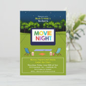 Achtertuin Filmavond Uitnodiging (Staand voorkant)