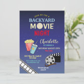 Achtertuin Filterfeest Birthday Popcorn Kaart (Staand voorkant)