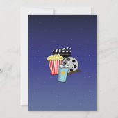 Achtertuin Filterfeest Birthday Popcorn Kaart (Achterkant)