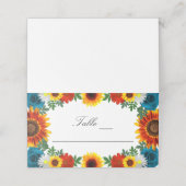 Achtertuin Floral Plaatskaartje (Buitenkant ongevouwen)