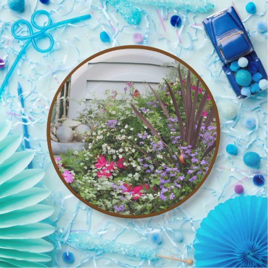 Achtertuin Flower Garden Natuur Party Papieren Bordje (Feest)