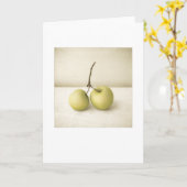 Achtertuin Gouden Appels Stilleven Blanco Groet Kaart (Gele Bloem)