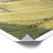 Achtertuin, Greenwich Village, John Sloan Poster (Hoek)