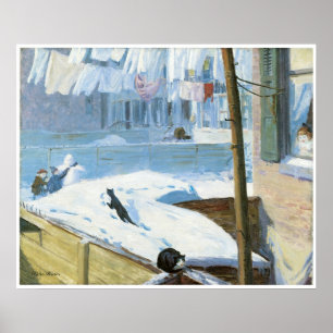 Achtertuin, Greenwich Village, John Sloan Poster