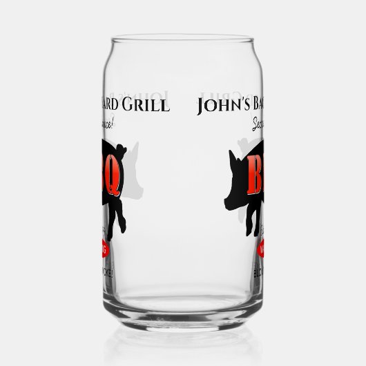 Achtertuin Grill Master Grilling BBQ Bier Blikvorm Glas (Rechts)