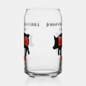 Achtertuin Grill Master Grilling BBQ Bier Blikvorm Glas (Links)