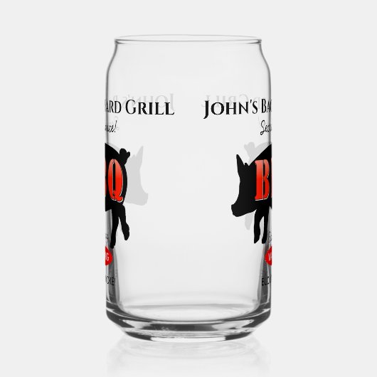 Achtertuin Grill Master Grilling BBQ Bier Blikvorm Glas (Links)