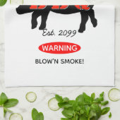 Achtertuin Grill Master Grilling BBQ Keukenhanddoe Theedoek (Gevouwen)