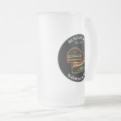 Achtertuin Grill met Burgers Drinkware Matglas Bierpul (Voorkant rechts)