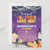 Achtertuin Halloween Verjaardagsfeest Filmavond Kaart (Voorkant)