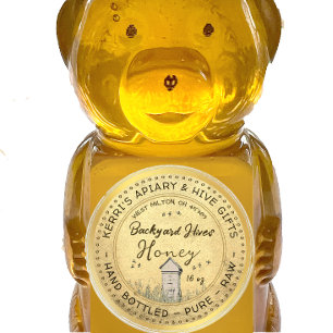 Achtertuin Hives Honey Label Gold Grunge