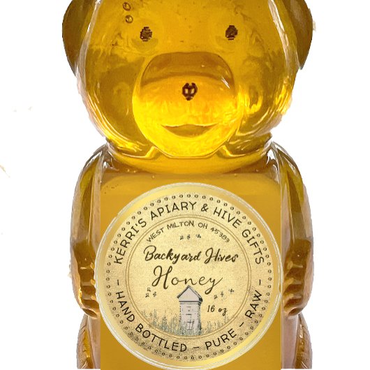 Achtertuin Hives Honey Label Gold Grunge