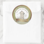 Achtertuin Hives Honing Pure Raw Honing Koper Groe Ronde Sticker (Tas)