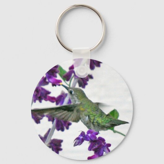 Achtertuin Hummingbird Sleutelhanger (Voorkant)
