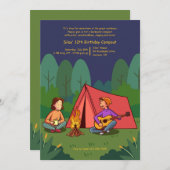 Achtertuin kamperen kaart (Voorkant / Achterkant)