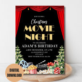 Achtertuin Kerstfilm Night Verjaardagsfeest Kaart