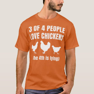 Achtertuin Kip Boer Grappige Kip Lover 4 T-shirt