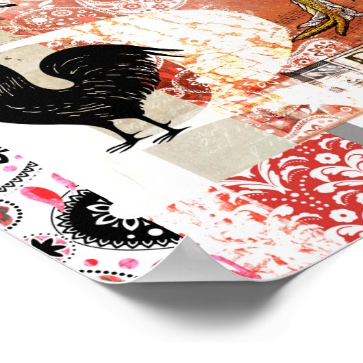 Achtertuin Kippen B is voor Brahma Poster (Hoek)