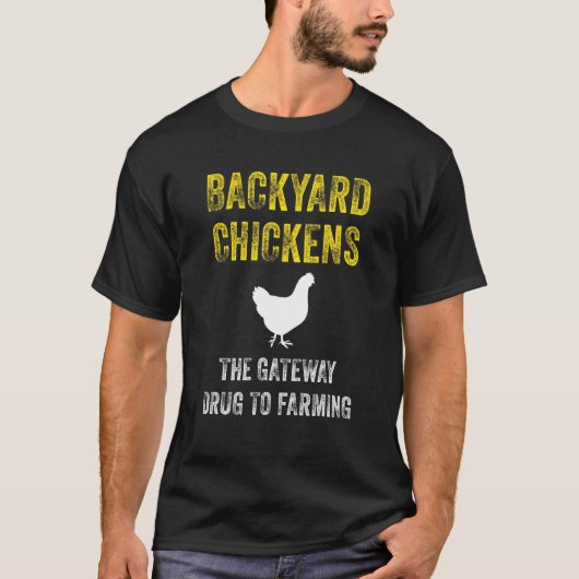 Achtertuin kippen t-shirt (Voorkant)