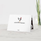 Achtertuin kippen wenskaart aanpassen feestdagen kaart (Achterkant)