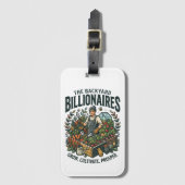 Achtertuin Miljonairs Bagagelabel (Voorkant (verticaal))