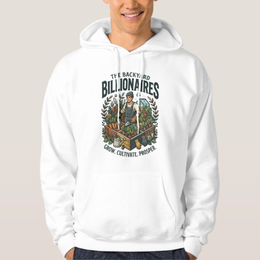 Achtertuin Miljonairs Hoodie (Voorkant)