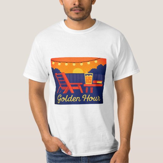 Achtertuin Ontspanning Zomer Comfort T-shirt (Voorkant)