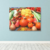 Achtertuin oogst canvas afdruk (Insitu (Houten vloer))