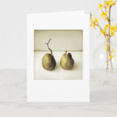 Achtertuin Pears Foto Schilderen Blank Groet Kaart (Gele Bloem)