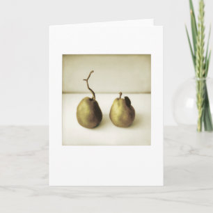 Achtertuin Pears Foto Schilderen Blank Groet Kaart