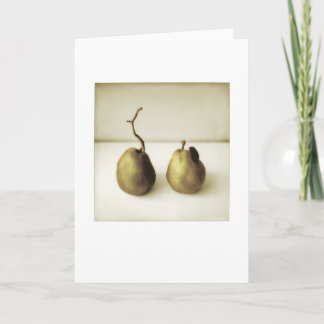 Achtertuin Pears Foto Schilderen Blank Groet Kaart