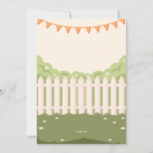 achtertuin picknick kaart (Achterkant)