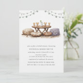 Achtertuin Picnic Bohemian Boho Vrijgezellenfeest Kaart (Staand voorkant)