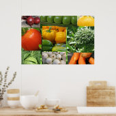 Achtertuin Plantaardige tuin Poster (Keuken)