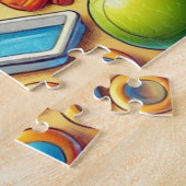"Achtertuin Speelgoed Blast" - Jigsaw Puzzle Legpuzzel (Zijkant)