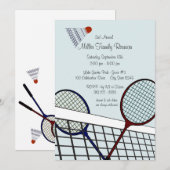 Achtertuin Spelletjes / Badminton Kaart (Voorkant / Achterkant)