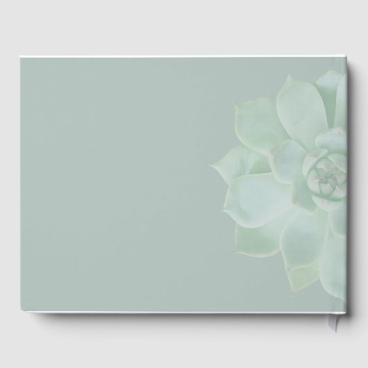 Achtertuin Succulent Wedding Gastenboek (Achterkant)
