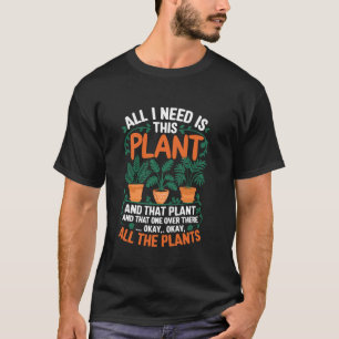 Achtertuin tuinman voor plantenliefhebbers Grappig T-shirt