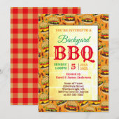 Achtertuin van BBQ Party Burgers Kaart (Voorkant / Achterkant)