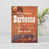 Achtertuin Verloving BBQ Party Kaart (Staand voorkant)