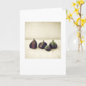 Achtertuin Vijgen II Stilleven Blanco groet Kaart (Gele Bloem)