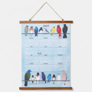 Achtertuin Vogels 2025 Wandkalender Hangend Wandkleed