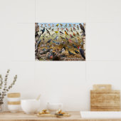 Achtertuin vogels in het noorden poster (Keuken)