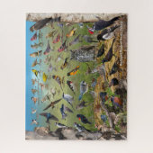 Achtertuin vogels in North Dakota Legpuzzel (Verticaal)