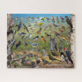 Achtertuin vogels in North Dakota Legpuzzel (Horizontaal)